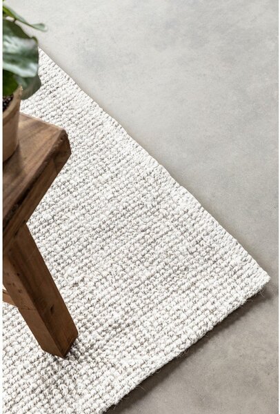 Svetlo siv obojestranski ročno tkan tekač iz jute 80x200 cm Bouclé Jaipur – Hanse Home
