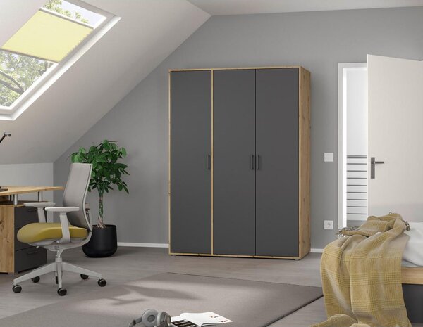 Modern Living Omara S Klasičnimi Vrati Voyager, Barva Hrasta, Siva