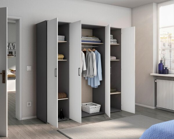 Modern Living Omara S Klasičnimi Vrati Voyager, Bela, Siva