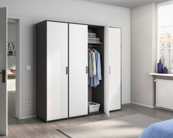 Modern Living Omara S Klasičnimi Vrati Voyager, Bela, Siva