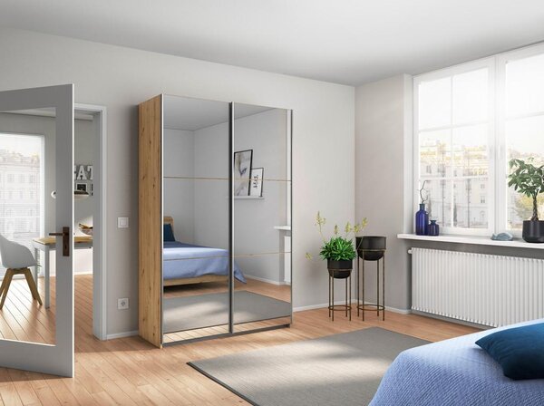Modern Living Omara Z Drsnimi Vrati Reflect, Barva Hrasta