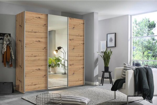 Modern Living Omara Z Drsnimi Vrati Kulmbach, Barva Hrasta