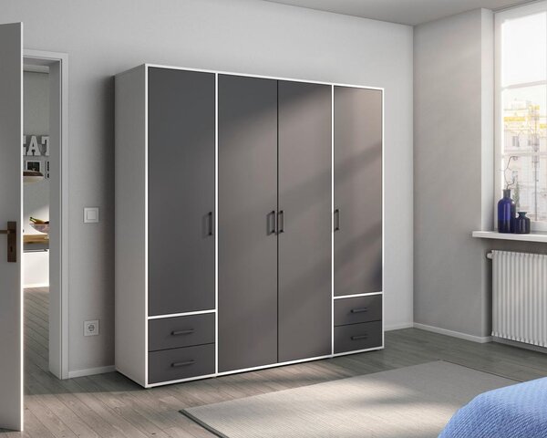 Modern Living Omara S Klasičnimi Vrati Voyager, Siva, Bela