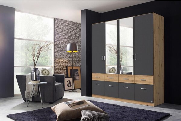 Modern Living Omara S Klasičnimi Vrati Aalen, Temno Siva