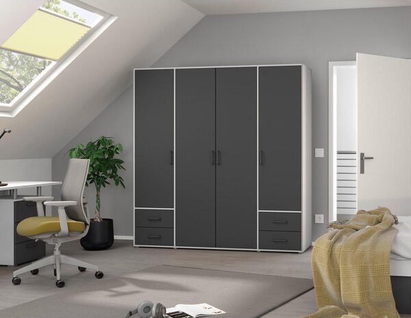Modern Living Omara S Klasičnimi Vrati Voyager, Siva, Bela