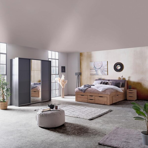 Modern Living Omara Z Drsnimi Vrati Miami, Temno Siva