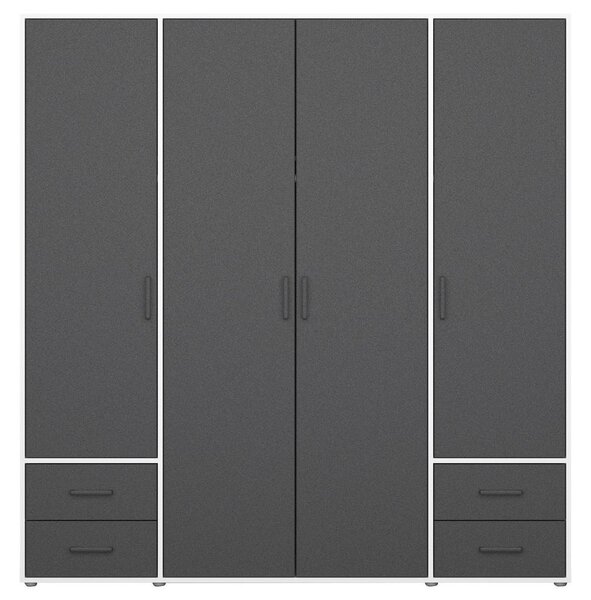 Modern Living Omara S Klasičnimi Vrati Voyager, Siva, Bela