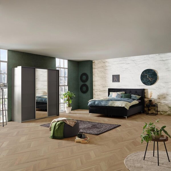 Modern Living Omara Z Drsnimi Vrati Miami, Temno Siva