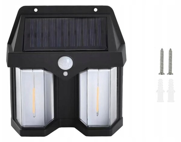 Solarna LED stenska svetilka s senzorjem gibanja 1200lm