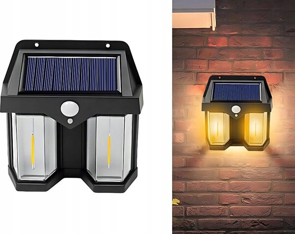 Solarna LED stenska svetilka s senzorjem gibanja 1200lm