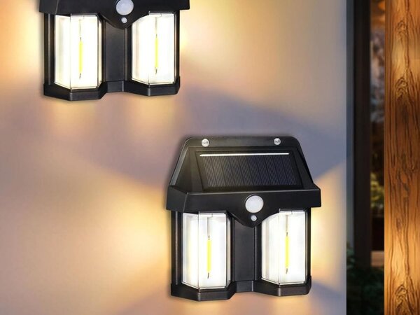 Solarna LED stenska svetilka s senzorjem gibanja 1200lm