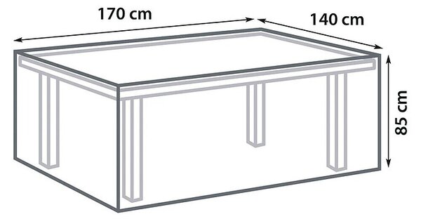 Sunfun Zaščitna prevleka za sedežno garnituro (Do x Š x V: 170 x 140 x 85 cm, Poliester, 160 g/m²)