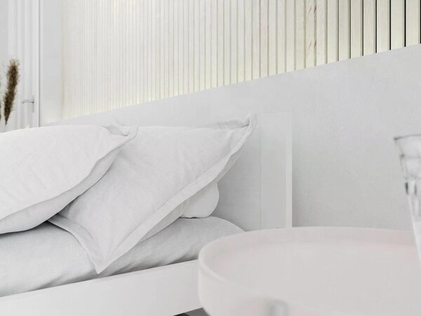 Postelja IKAROS 80 x 200 cm, bela Posteljno dno: Z letveno posteljno dno, Vzmetnica: Brez vzmetnice