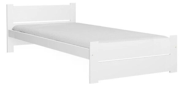 Postelja IKAROS DOUBLE 80 x 200 cm, bela Posteljno dno: Brez posteljnega dna, Vzmetnica: Brez vzmetnice