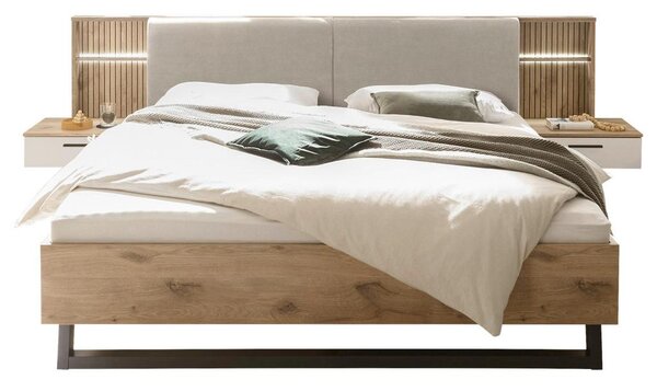Hom`in Posteljna Garnitura Daria, Bela, Barva Hrasta, 180x200cm