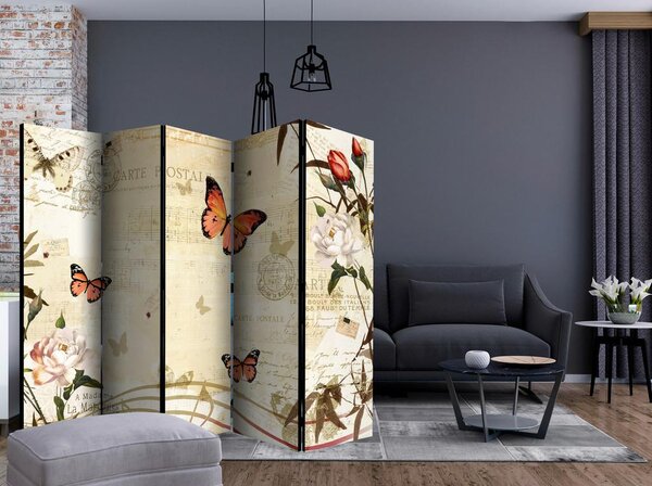 Artgeist Paravan Melody Of Butterflies I, 5-Delni, Enostranski