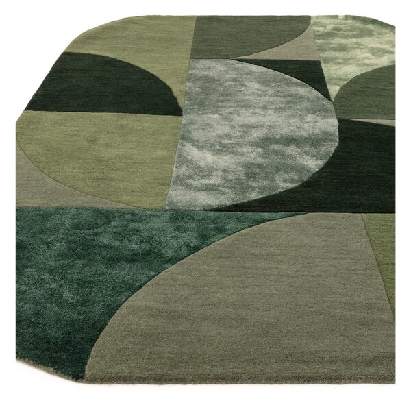 Temno zelena volnena preproga 160x230 cm Forest – Asiatic Carpets