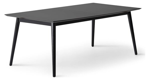 Črna raztegljiva jedilna miza s črno mizno ploščo 100x210 cm Meza – Hammel Furniture