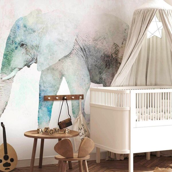 Artgeist Fototapeta Painted Elephant, 100x70cm