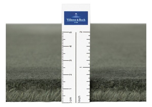 Temno zelena ročno tkana okrogla preproga iz mešanice volne ø 150 cm Kivi – Villeroy&Boch