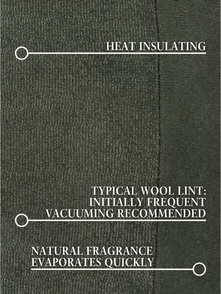 Temno zelena ročno tkana preproga iz mešanice volne 125x200 cm Kari Organic – Villeroy&Boch