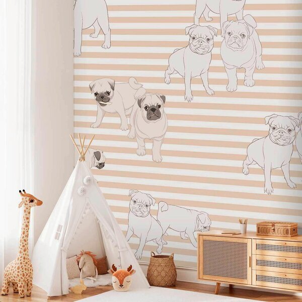 Artgeist Fototapeta Playful Dogs, 150x105cm