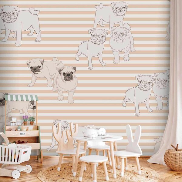 Artgeist Fototapeta Playful Dogs, 150x105cm