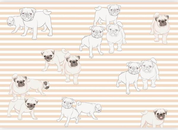 Artgeist Fototapeta Playful Dogs, 150x105cm