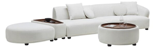 Bessagi Home Sedežna Garnitura Kira, Bela, Z Mizico