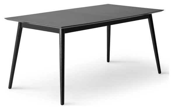 Črna raztegljiva jedilna miza s črno mizno ploščo 90x165 cm Meza – Hammel Furniture