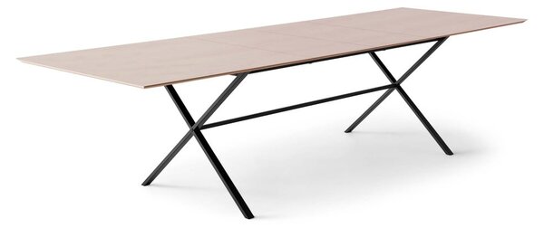 Raztegljiva jedilna miza z mizno ploščo v hrastovem dekorju v naravni barvi 100x210 cm Meza – Hammel Furniture