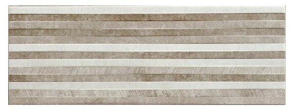 Stenska ploščica At.Alpha Band Taupe (70 x 25 cm, Rjavo bela, Mat)