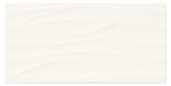 Cersanit Stenska ploščica PS800 White Satin Wave Structure (59,8 x 29,8 cm, Svilnati sijaj)