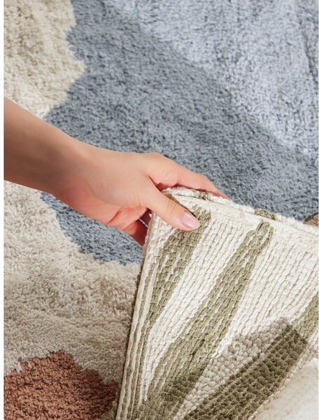 Kremno bela pralna/ročno tkana bombažna otroška preproga 140x200 cm Snuggle Lionel – Hanse Home