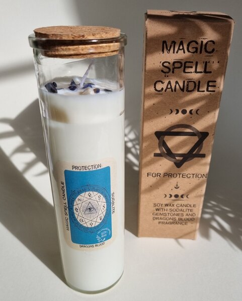 Energijska sveča – ZAŠČITA - Glass, Soywax - Birma - Home warming