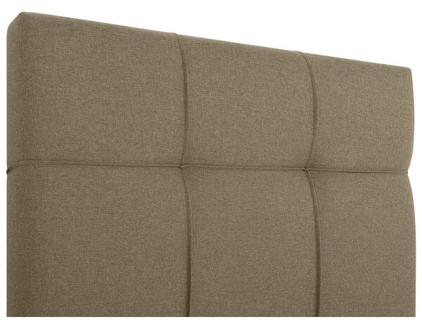 POSTELJA Z VZMETNICO 100 cm x 200 cm , tekstil, leseni material bež