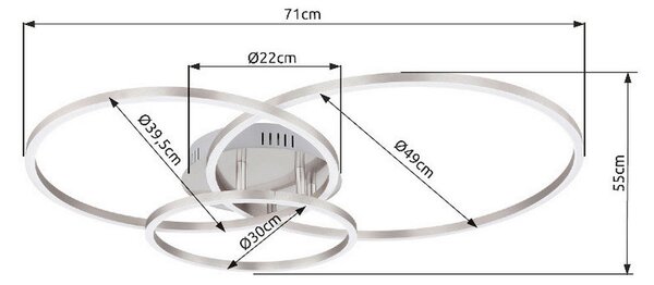 STROPNA LED-SVETILKA Munni 1770 lm 3000 K 230 V
