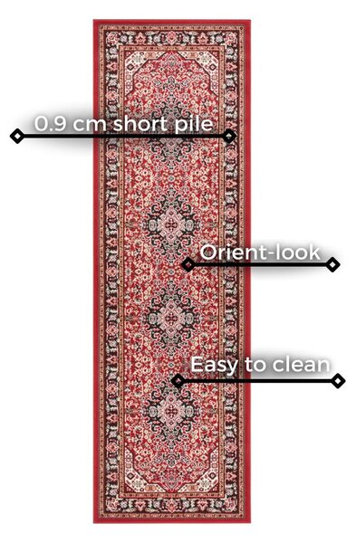Rdeča preproga Nouristan Skazar Isfahan, 80 x 250 cm