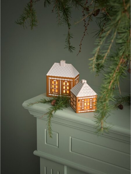 Keramičen svečnik za čajno svečko Gingerbread Lighthouse – Kähler Design