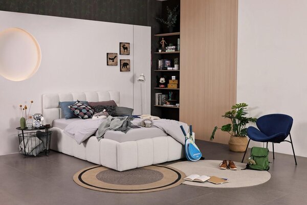 Modern Living Oblazinjena Postelja Ascona, Krem, 140x200
