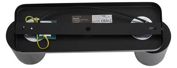 Sodobna stropna svetilka črna 2-svetlobna GU10 70mm - Jeana Luxe