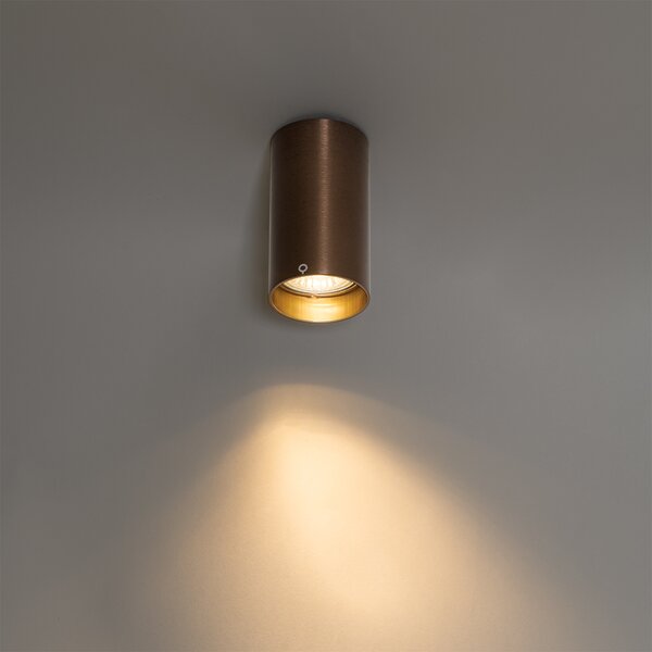 Moderni reflektor temno bronaste barve 5,5 cm - Tuba