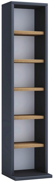 REGAL ZA CD-JE 21/92/20 cm črna, medeni hrast