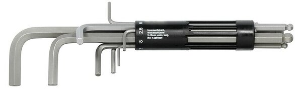 SW-Stahl Set kotnih ključev (8 -del., Dolžina ključev: 2 mm - 10 mm)