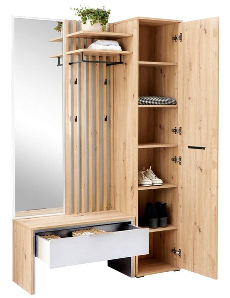 Modern Living Predsoba Madera, Barva Hrasta, Bela