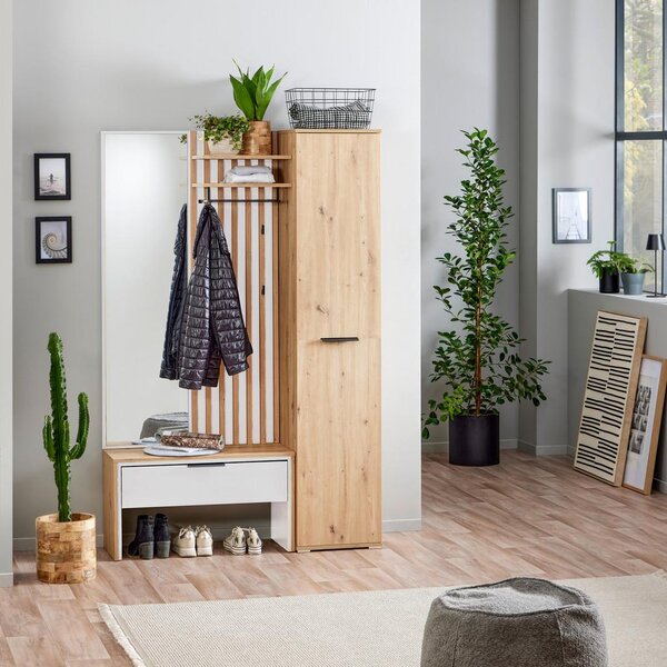 Modern Living Predsoba Madera, Barva Hrasta, Bela