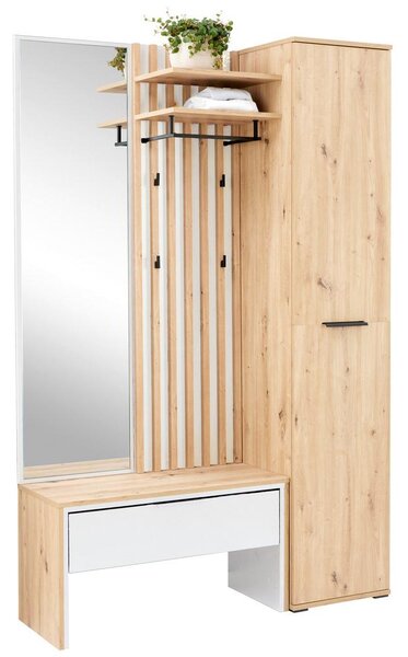 Modern Living Predsoba Madera, Barva Hrasta, Bela