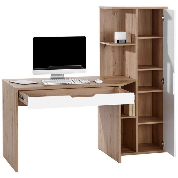 Modern Living Pisalna Miza Laurent, Barva Hrasta, Bela