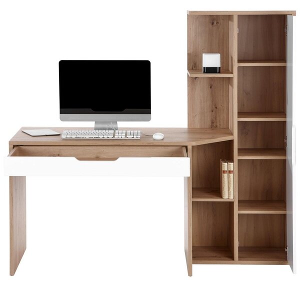 Modern Living Pisalna Miza Laurent, Barva Hrasta, Bela
