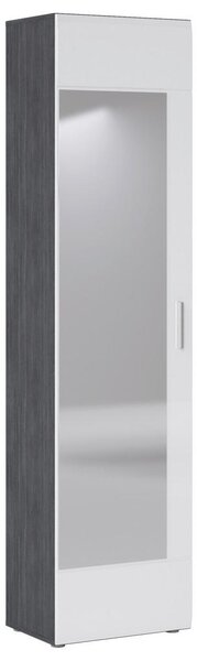 Modern Living Garderobna Omara Salve, Bela, Barva Sivega Hrasta